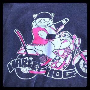 Harley hog black womens sweat shirt vintage